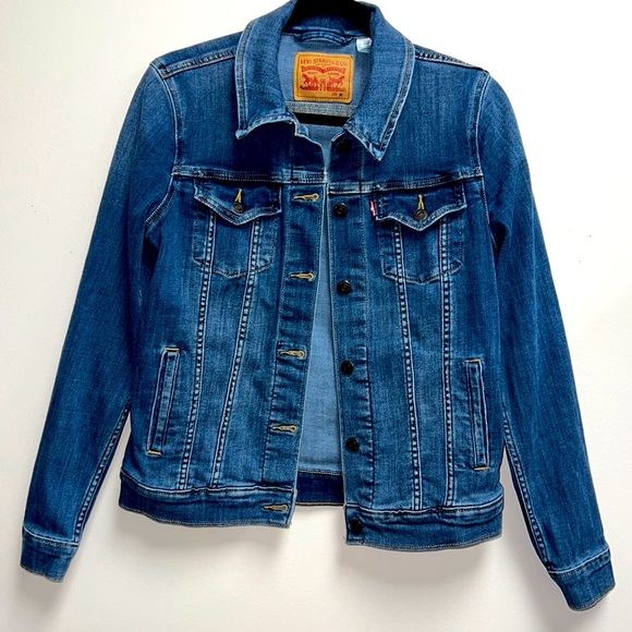 Levi's Denim Blue Trucker Classic 90’s Style Casual Jacket Sz.Med - Picture 1 of 9